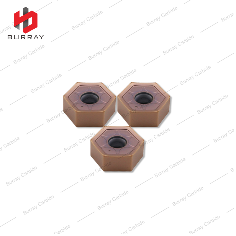 CNC Cemented Carbide HNMG090608R High Feed Hexagonal Double Sided Milling Inserts for Rough Machining of Steel Workpieces