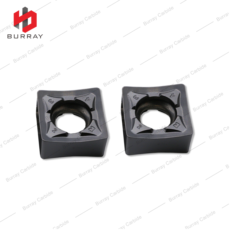 SNEU1206ANEN-GM Double Sided 4 Flutes High Feed Milling Insert PVD Coated for Steel and Stainless Steel Roughing for Machining