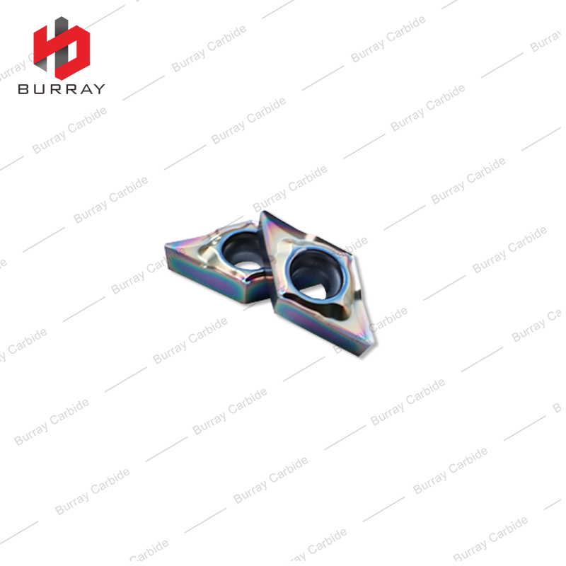 Carbide Turning Insert DCGT High Precision Carbide Turning Tools DCGT070204-CL for Colorful Titanium Alloy Quenched Steel