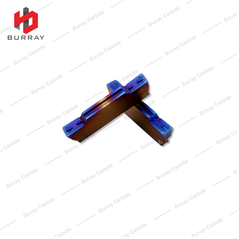 Tungsten Carbide Grooving Inserts MGMN300-M MGMN400-M for Quenched Stainless Titanium Alloy with Colorful PVD Coated