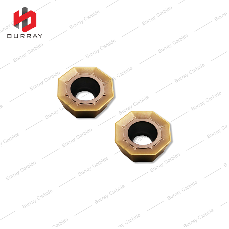 CNC Milling Cutter Tools Carbide Inserts ODMT040408 Single-sided Octagonal Milling Insert for for Machining Steel and Stainless Steel