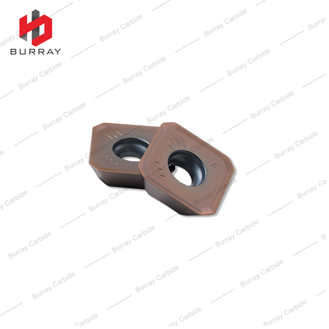 Rough Cutting Square Indexable Carbide Inserts SEMT13T3AGSN-JM PVD Coated for ASX445 Face Milling Cutters