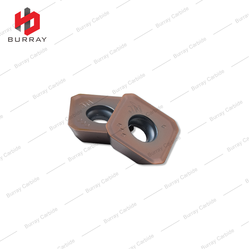 Rough Cutting Square Indexable Carbide Inserts SEMT13T3AGSN-JM PVD Coated for ASX445 Face Milling Cutters