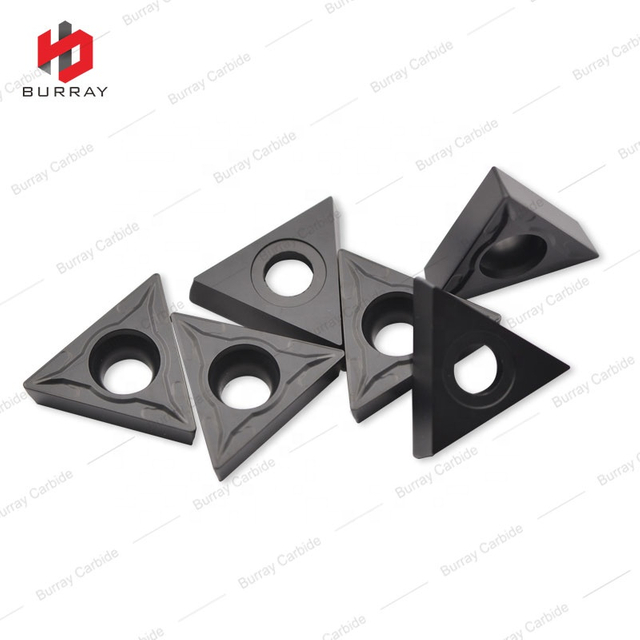 TCMT16T304-TF Black CVD Coated Turning Inserts for Machining Steel, CNC Tungsten Carbide