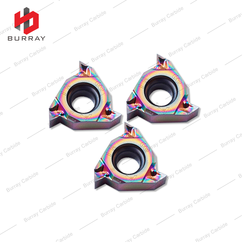 60 Deg External Thread Insert 11ER 11IR Carbide Threading Insert 11IR A60 with PVD Coating for Hardene Steel Quenched Steel