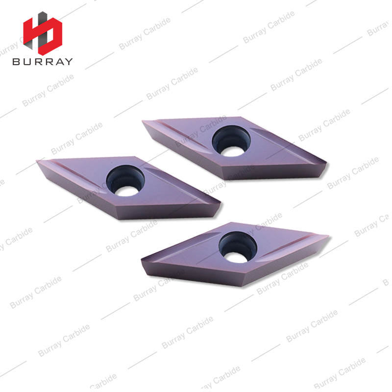 35 Degree Diamond Insert VBGT160402R-Y CNC Cutting Finishing Turning Insert for Metal Insert for Steel Stainless