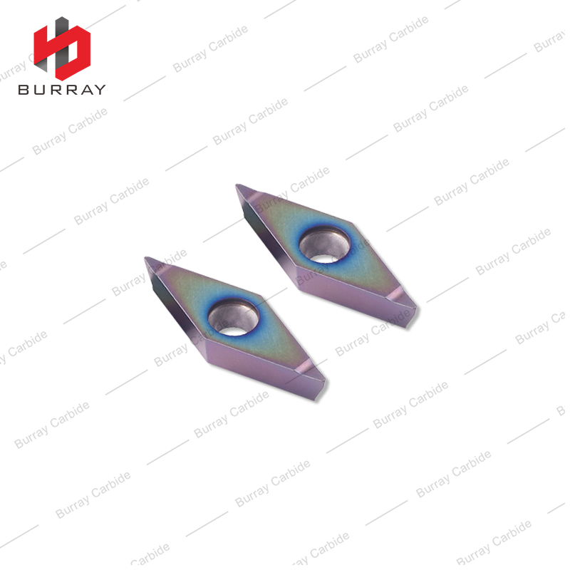 Tungsten Carbide Turning Inserts VBMT160404/08-N CNC Turning Parts Machinery with PVD Coated of High Hardness Quenched Steel Materials