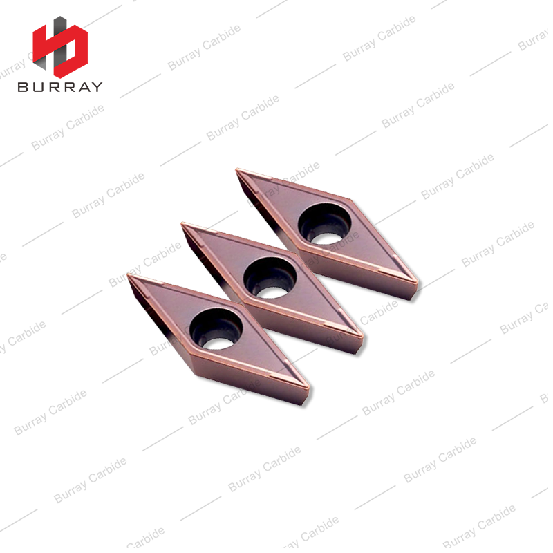 High Precision VCMT160404-GV Tungsten Carbide Turning Insert VCMT Insert with PVD Coating for Stainless Steel