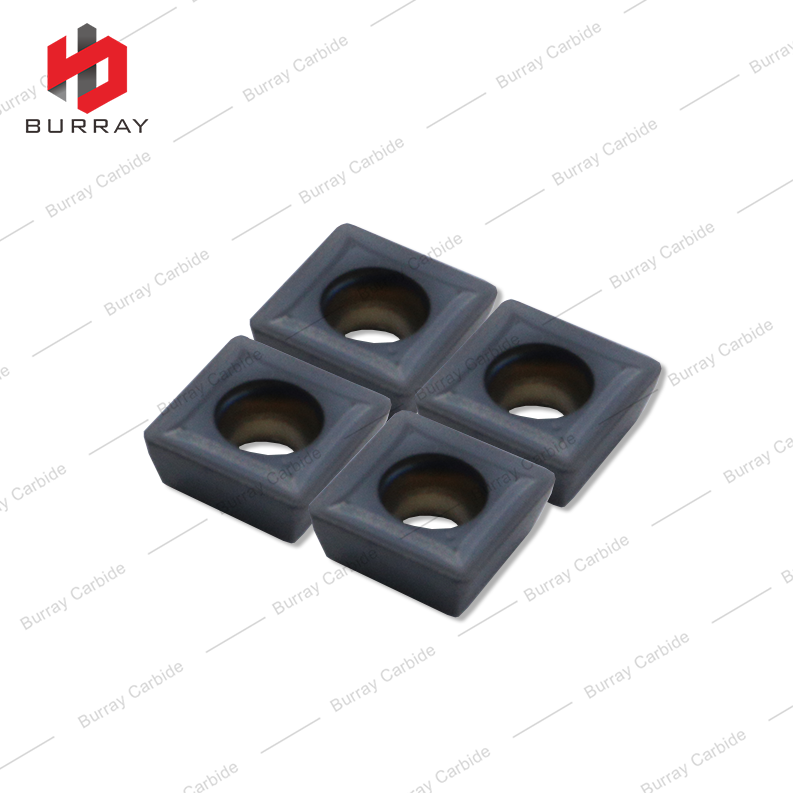 Square R0.4 Carbide Drilling Inserts SPMT060204-DG PVD Coated for Steel Indexable Drill CNC Hole Machining