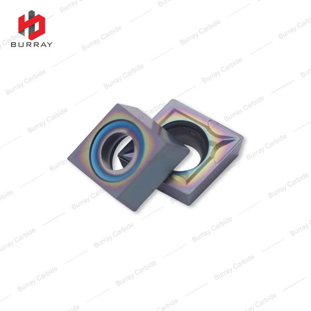 CCMT09T304-TF High Strength CNC Turning Tungsten Carbide Insert Nano Colorful Coating