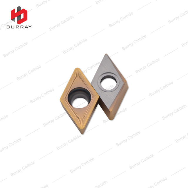 High Performance DCMT11T308-MS Indexable Tungsten Carbide Turning Insert with PVD Coating
