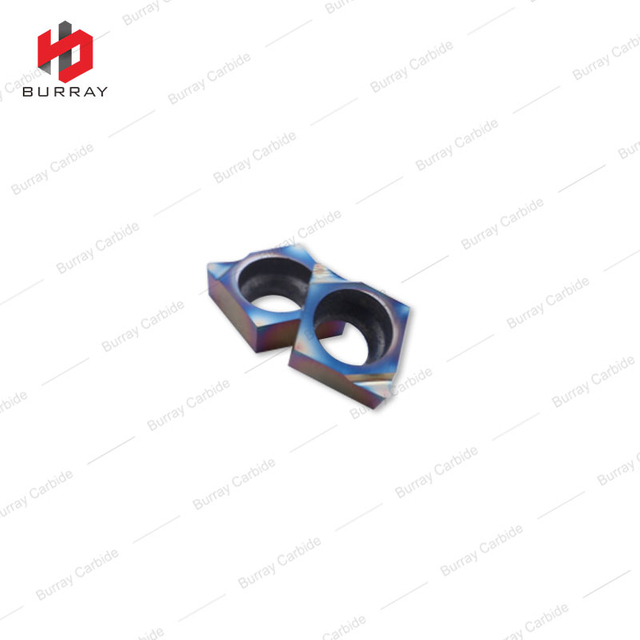 CCGT030102L High Strength Carbide Insert Nano Blue Coating CNC Tungsten Carbide Turning Tool