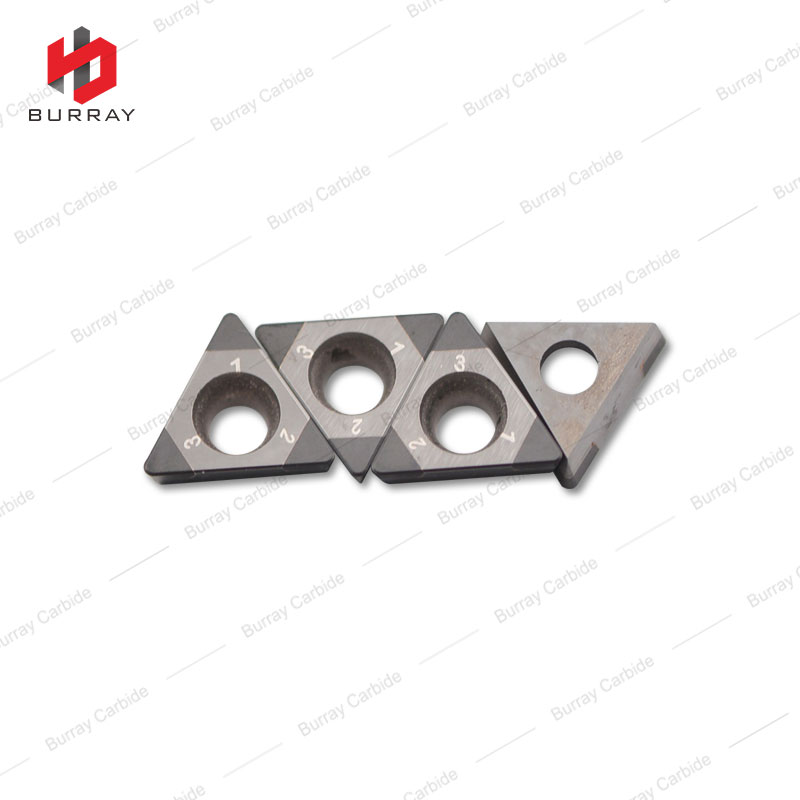 TPGW080204 CBN Light/Medium Interrupted Hardened Steel PCBN Insert Positive 11 Deg Relief Angle