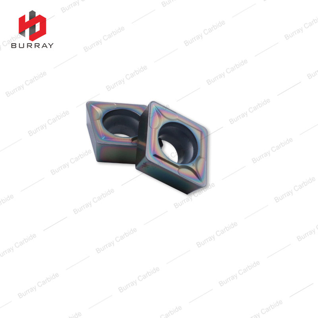  CNC Lathe Cutter CCMT09T308-MS Carbide Inserts With Colorful PVD Coating for steel and Stainless Steel