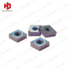 CNMG Rhombic Carbide Inserts CNMG120404-N with Color PVD Coating for High Hardness carbide insert Materials