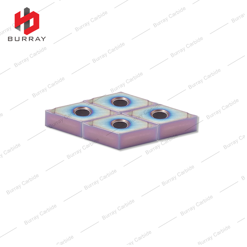 CNC Turning Inserts for Hardened Steel and High-hardness Steel DNMG150604-N with Colored PVD Coating for Stainless Steel Turning