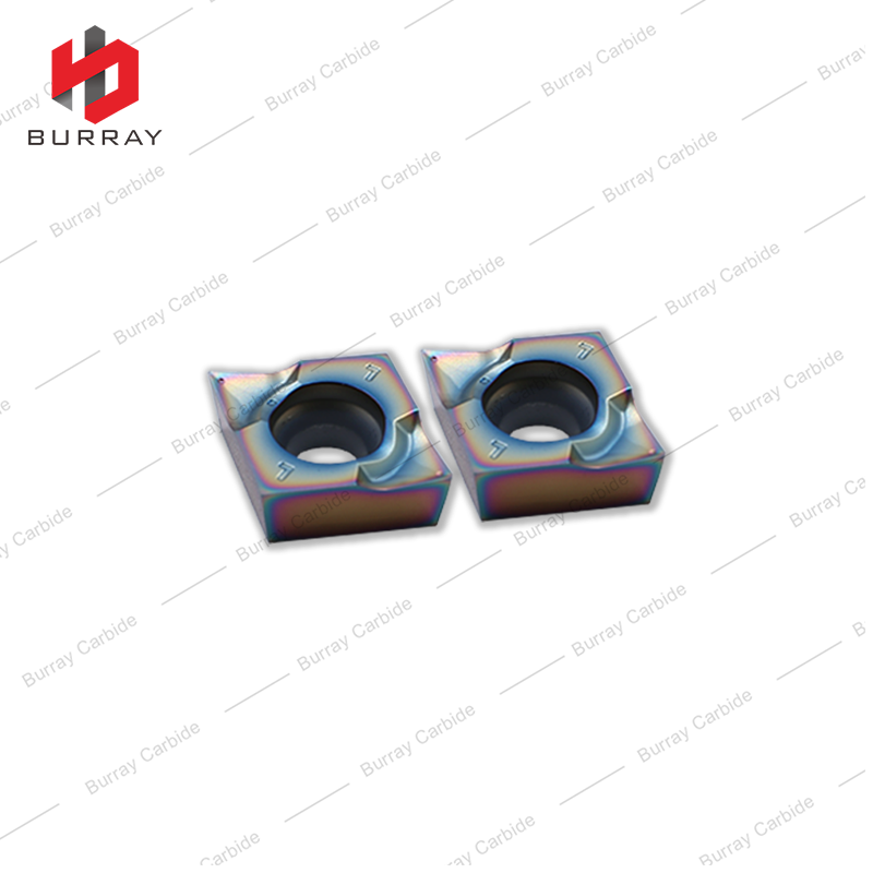 CCGT09T302-CL High Precision Rhombic CNC Lathe Metal Cutting Tool Cemented Carbide Turning Insert with Colorful Coated
