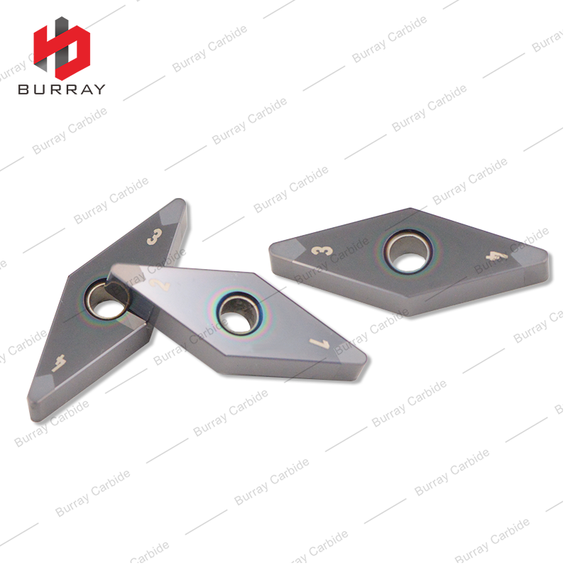 CBN Insert VNGA160408C PCBN Negative Rake Turning Insert Double-ended Suitable for Cast Iron and Hardened Steel