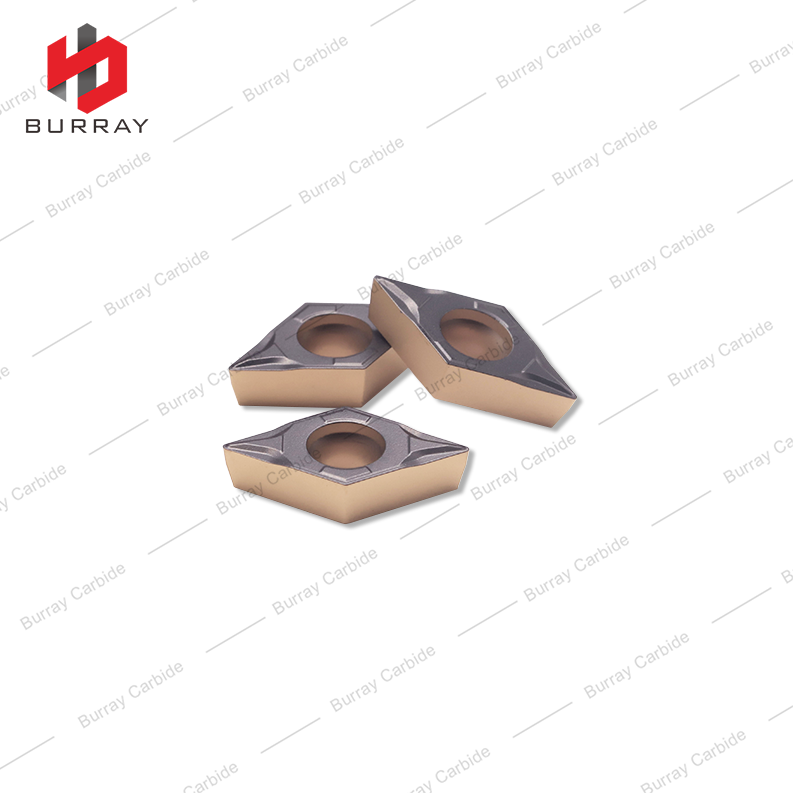 Turning Insert DCMT11T308-PF Cemented carbide Turning Tool Inserts with PVD Coating DCMT Rhombic 55°