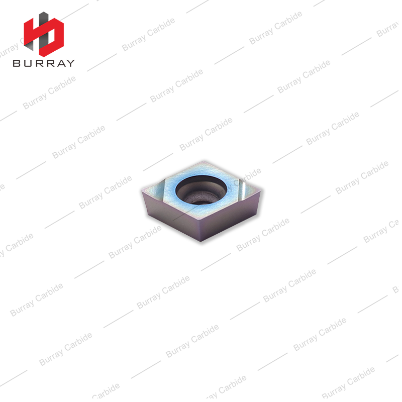 Diamond Shaped CNC Insert CCMT120404-N Positive Rake Insert for Color Quenched Steel Internal Hole Boring Tools