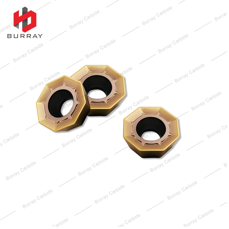 CNC Milling Cutter Tools Carbide Inserts ODMT040408 Single-sided Octagonal Milling Insert for for Machining Steel and Stainless Steel