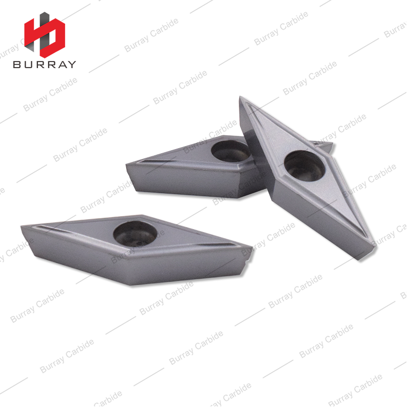 VCGT Carbide Turning Inserts CNC Swiss-type Lathe VCGT110302-V for Stainless Steel Finish Machining with PVD Coated