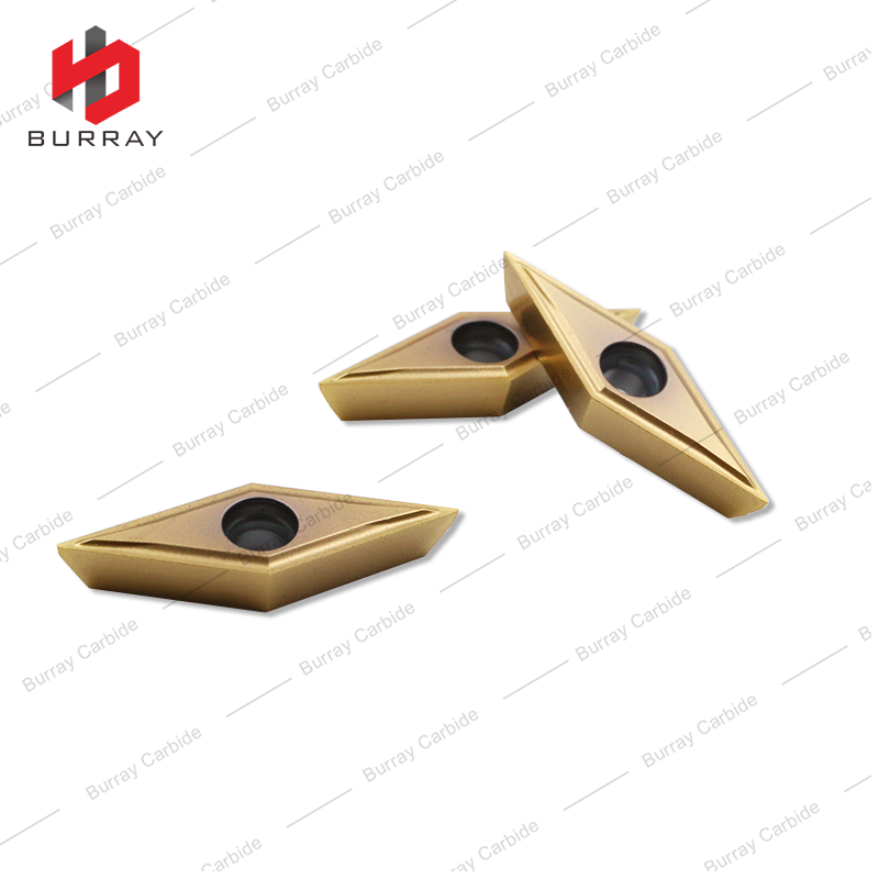 VCGT 35°Rhombic Turning Insert for CNC Swiss-type Lathe VCGT110301-V for Finish Machining of Steel and Stainless Steel