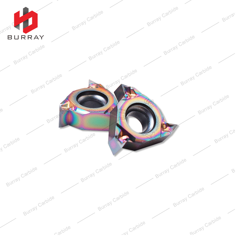 60 Deg External Thread Insert 11ER 11IR Carbide Threading Insert 11IR A60 with PVD Coating for Hardene Steel Quenched Steel