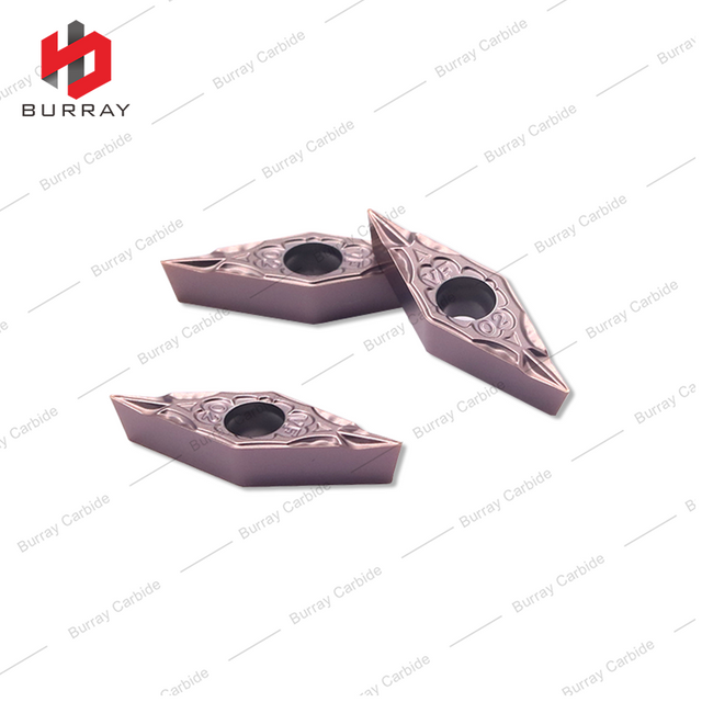 Customized Tungsten Carbide Turning Inserts VBMT110302-VF with PVD Coated for Precision Boring Insert of Stainless Steel Small Parts